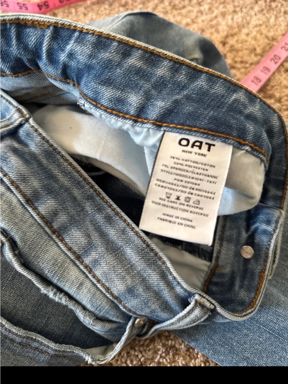 OAT NEW YORK WIDE LEG CROP JEAN size 12/31 - Picture 11 of 12
